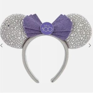 NWT LE Disney 100 Years Anniversary Minnie Ears & Bow Headband